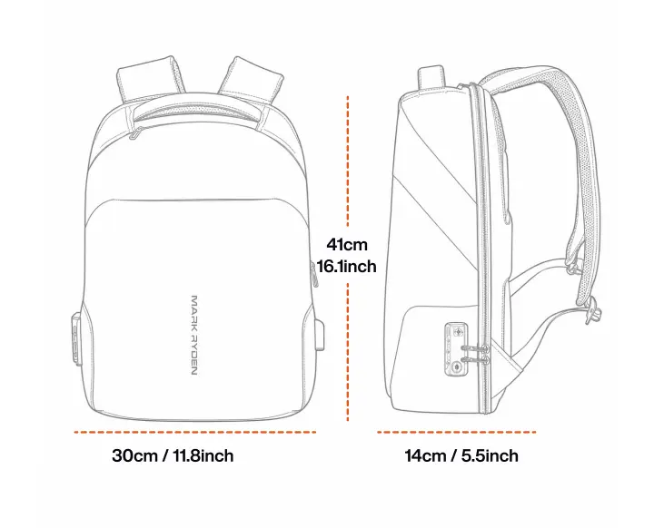 Modern Laptop Backpack Specification